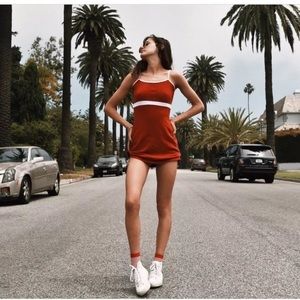 Brandy Melville Lillian dress in red
